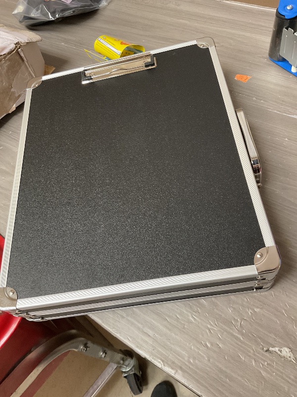Photo 1 of LOCKED pechor Clipboard with Storage Combination Lock Briefcase with Accordion File Folder Heavy Duty Metal Document Box Organizer, Storage Clipboards Maximum Security for Home, Bussiness Trip