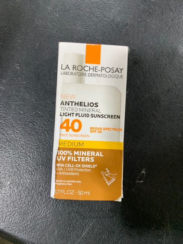 Photo 1 of La Roche-Posay Anthelios Tinted Sunscreen SPF 40+, Broad Spectrum SPF + Antioxidants, Titanium Dioxide & Zinc Oxide Sunscreen, 4 Flexible Shades With No White Cast, Oil Free & Oxybenzone Free