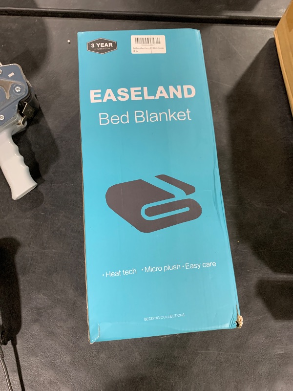 Photo 1 of EASELAND Soft Blanket Warm Fuzzy Microplush Lightweight Thermal Fleece Blankets for Couch Bed Sofa,California King 102X108Inch,Chocolate