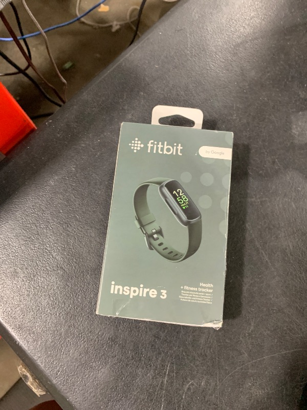 Photo 1 of Fitbit Inspire 3 Health &-Fitness-Tracker with Stress Management, Workout Intensity, Sleep Tracking, 24/7 Heart Rate and more, Midnight Zen/Black One Size (S & L Bands Included)