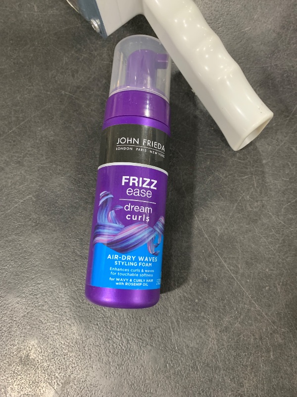 Photo 1 of John Frieda Frizz Ease Dream Curls Air Dry Waves Styling Foam, Curl Defining Frizz Control for Curly and Wavy Hair, 5 Ounce