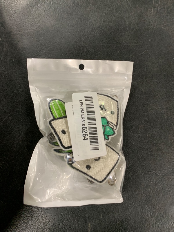 Photo 1 of 3 Pack Plant Badge Reels Cute 24 Inch Retractable Badge Holders Pack with Swivel Clip Funny Nurse ID Name Reels Holders for Office Worker 3 Styles(Fresh Style)