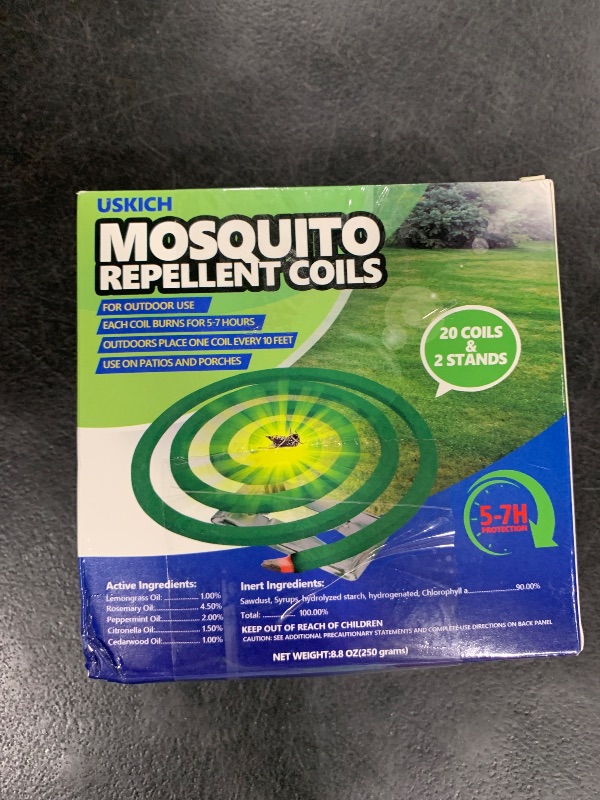 Photo 1 of Mosquito Repellent Coils -Mosquito Repellent Outdoor Patio Fresh Scent,Use Reaches Up to 10 feet, Each Mosquito Coils Burns for 5-7 Hours (Contains 20 coils & 2 Stands)