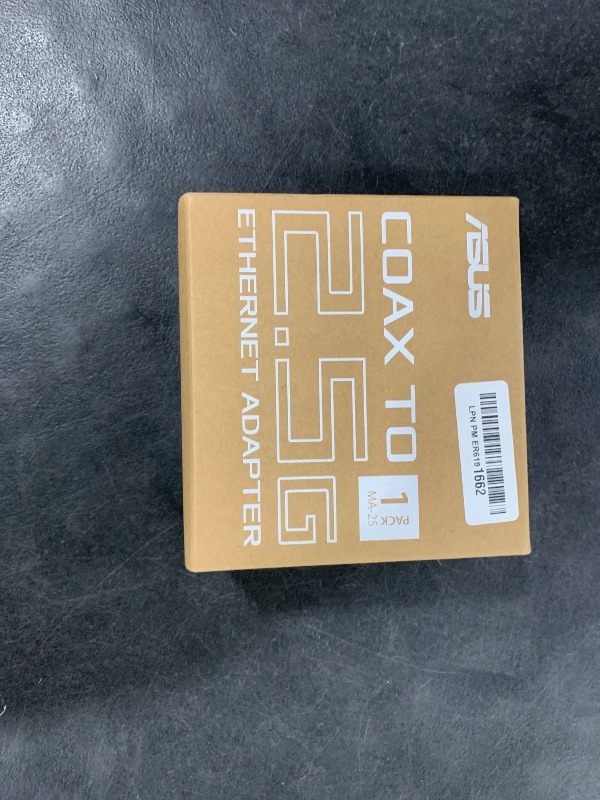 Photo 1 of ASUS 2.5Gbps Ethernet Over Coax Adapter (MA-25 1 Pack), MoCA 2.5, High Speed Internet, Mesh backhaul, TV Streaming, MPS Security, Wall-mountable