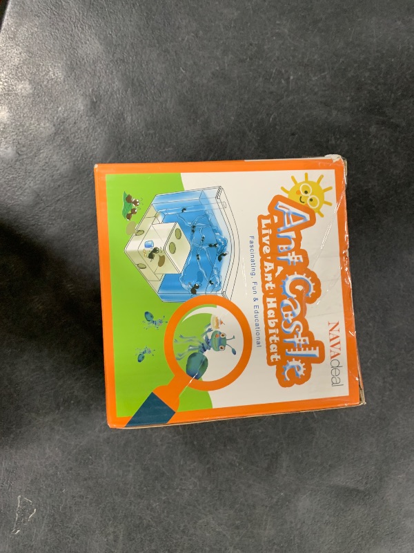 Photo 1 of NAVADEAL Ant Farm Castle 2.0 with Connecting Tube, Ant Habitat Science Learning Kit, Best STEM 2021 Educational Kids Toy, Study Insect Behavior at Home & School, Plant Based Blue Gel 3D Maze Ecosystem