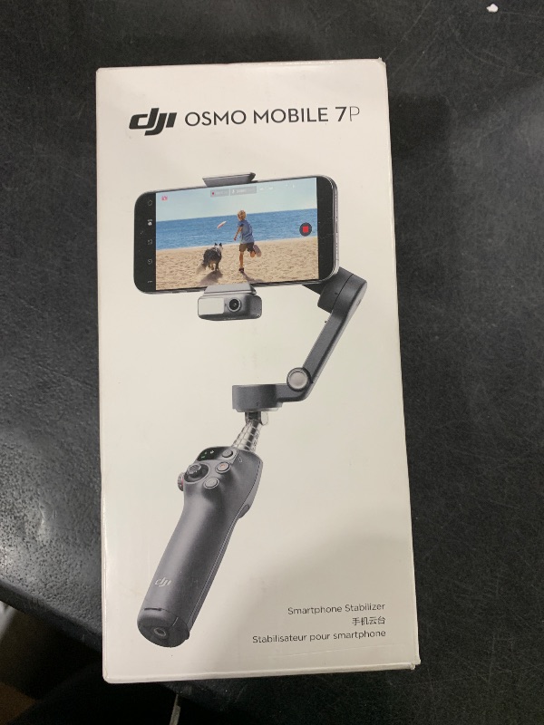Photo 1 of DJI Osmo Mobile 7P Gimbal Stabilizer for iPhone, Android, Native Tracking, Lighting, 3-Axis Phone Gimbal, Quick Launch, One-Tap Edit, Built-in Extension Rod & Tripod, 10hrs Use, Phone Charging