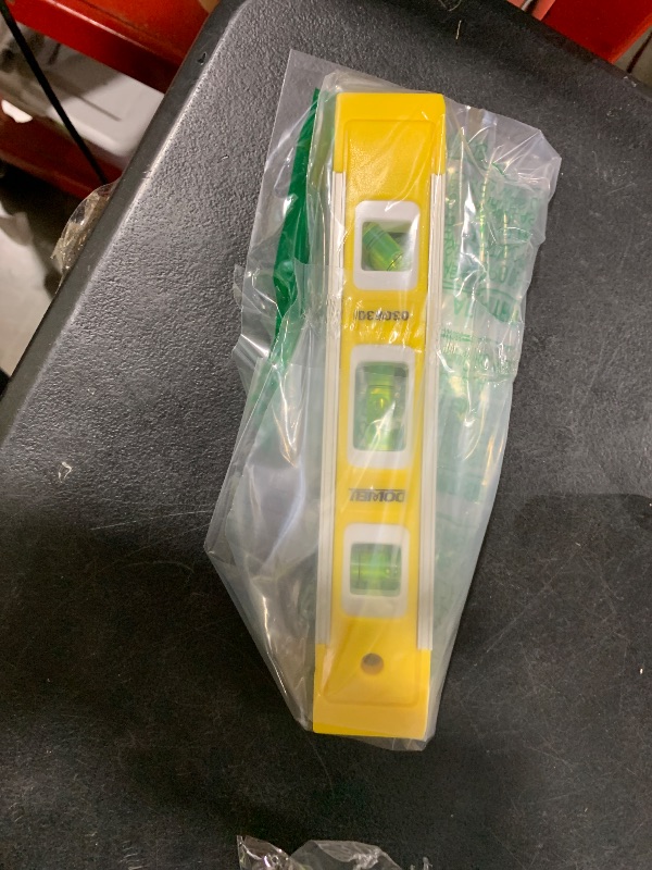 Photo 1 of DOWELL 9 Inch Magnetic Box Level Torpedo Level,3 Different Bubbles/45°/90°/180°Measuring Shock Resistant Torpedo Level