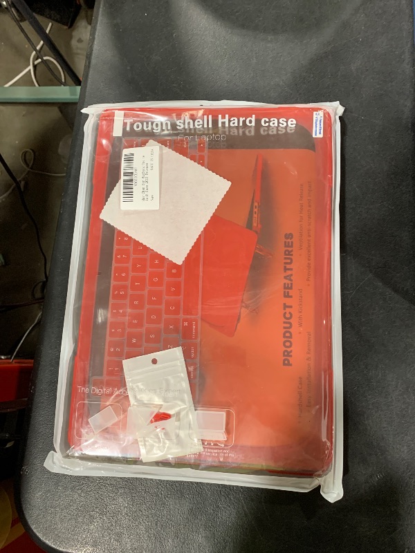 Photo 1 of May Chen for MacBook Pro 16 inch Case 2019 Release A2141, Strong Case [Heavy Duty][Dual Layer] Hard Case Cover with Rubberized TPU Bumper for MacBook Pro 16" with Touch Bar and Touch ID, Red