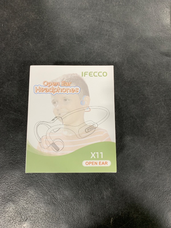 Photo 1 of IFECCO Kids Open Ear Headphones - Kids Girls Bluetooth 5.3 Conduction Headphones with Mic,Ultra-Light,IPX5 Waterproof and Safer for Children Wireless Headphones,Perfect for School Travel Gifts (Pink)