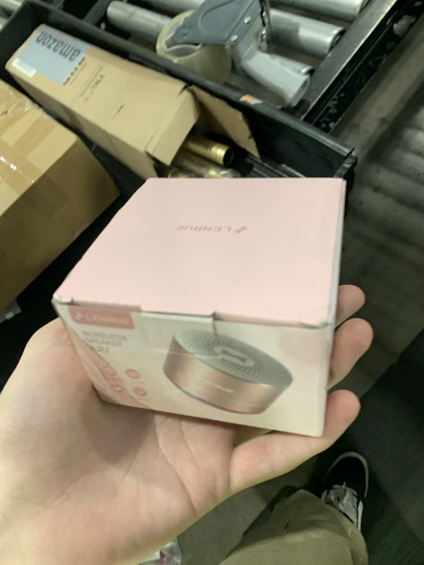 Photo 1 of LENRUE A2 Portable Wireless Bluetooth Speaker with Lights and Lanyard,5W Mini Small Metal Speakers Bluetooth 5.0/Aux-in for iPhone Android Home Outdoor, Gifts for Women/Girls