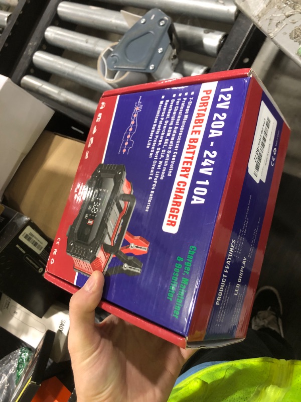 Photo 1 of YONHAN Battery Charger 20A 12V/24V LiFePO4 Lead Acid Fully Automatic Battery Maintainer, Car Battery Trickle Charger Automotive w/Repair, Winter Mode, for AGM, STD, Gel, Deep Cycle Batteries