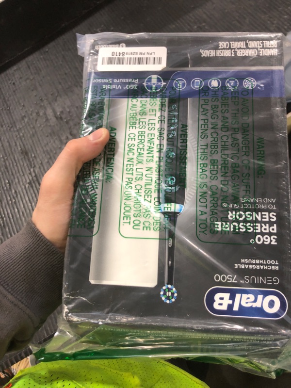 Photo 1 of Oral-B 7500 Electric Toothbrush with Replacement Brush Heads and Travel Case, Black