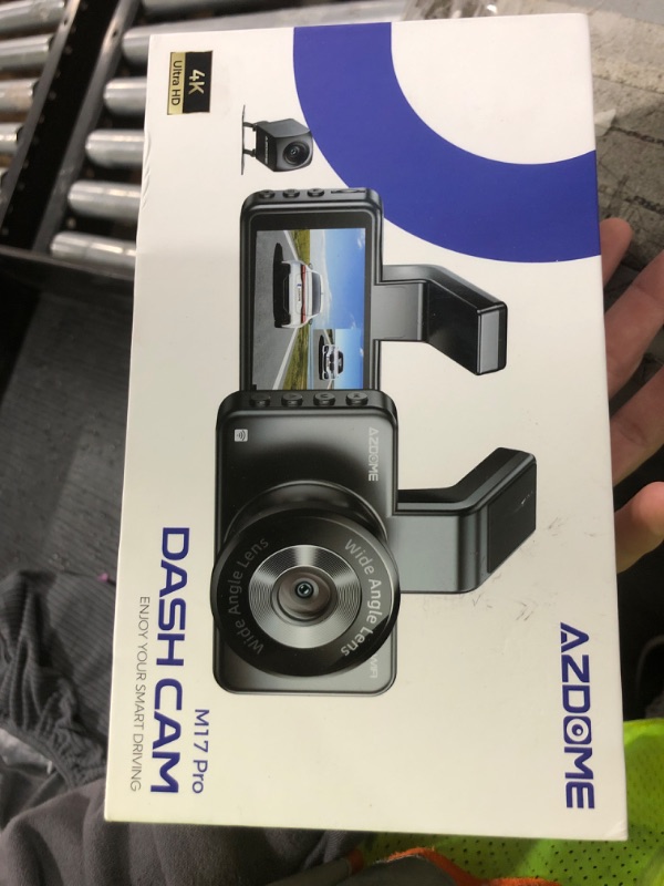 Photo 1 of AZDOME ADAS Dash Cam Front and Rear 4K+1080P, Free 64GB Card, WiFi 6 Dashcam, Voice Control Dash Camera for Cars, Car Camera with Parking Assist, G-Sensor 24H Parking Mode Loop Recording (M17 Pro)