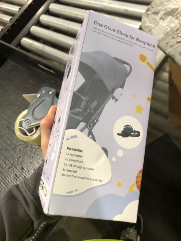 Photo 1 of CPOTAM Baby Rocker Portable Bouncer Rocker Aid Rocks Any Stroller Pram Baby Vibrating Soother Adjustable Speed Rechargeable Sleep Aid Newborn Essentials Must Haves Gifts
