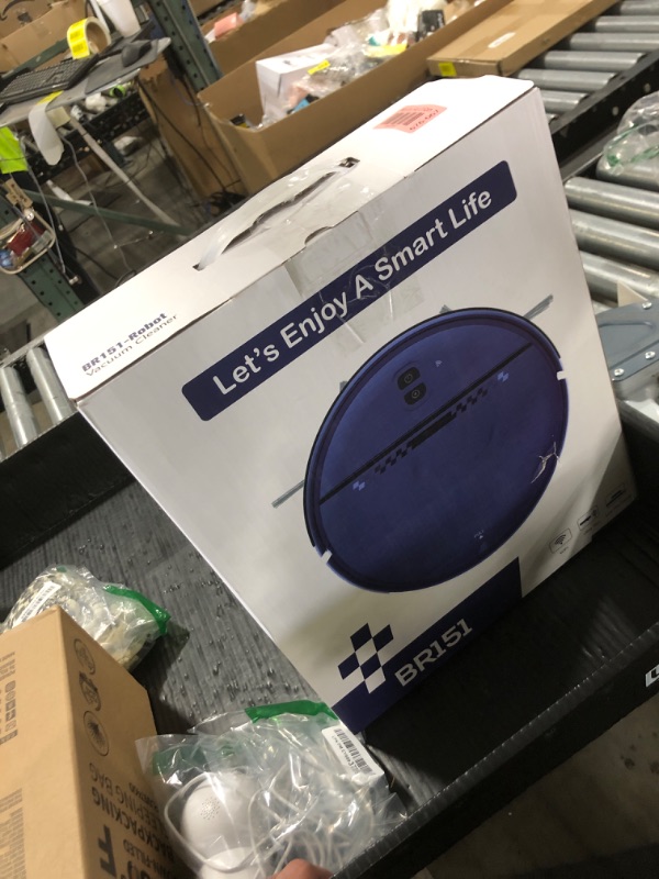Photo 1 of Robot Vacuum and Mop Combo, 2-in-1 Mopping Robot Vacuum Cleaner with 2300Pa Suction, 2.87'' Slim Design, Wi-Fi/App/Voice Control, 3D Obstacle Avoidance&Self-Charging for Hard Floors, Carpets, Pet Hair