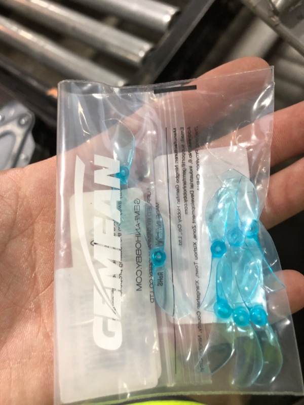 Photo 1 of Gemfan 16Pcs 40mm 2-Blade Props 1610 Propeller 1.5mm Hole for FPV Racing Freestyle Tinywhoop Drones Like Mobula 7(Blue 8CW 8CCW)