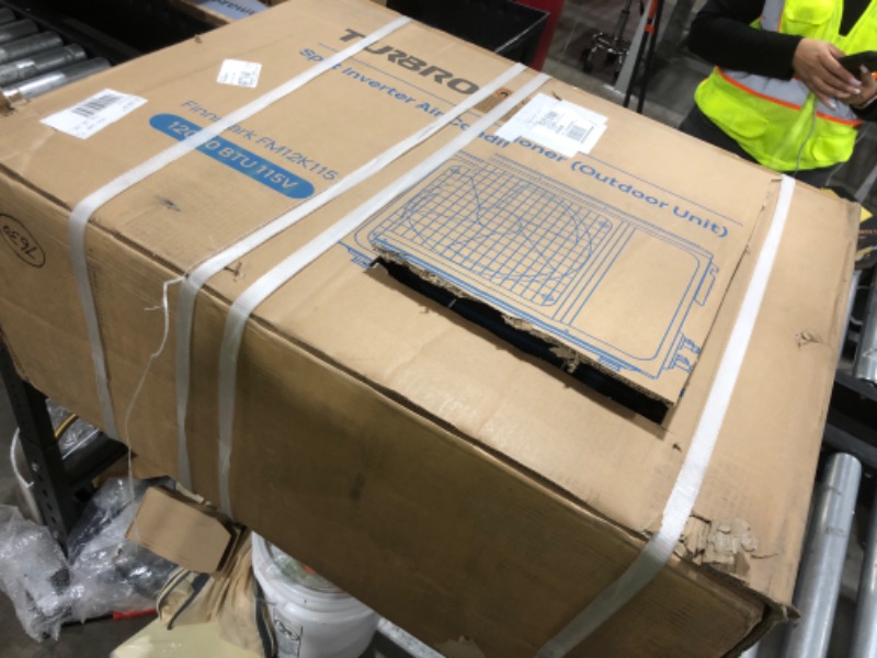 Photo 1 of TURBRO 12,000 BTU Ductless Mini Split AC with Heat Pump, Inverter Compressor, 20 SEER2, 115V, R32 Refrigerant, Pre-charged Evaporator, WiFi-Enabled, Works with App, AHRI Certified, Finnmark Series
