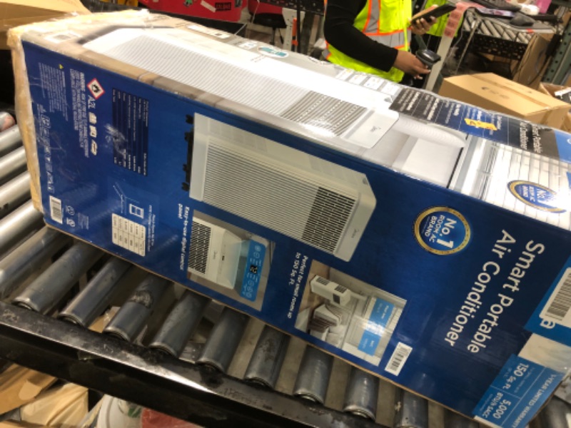 Photo 1 of Midea 8,500 BTU ASHRAE (5,000 BTU SACC) Portable Air Conditioner, Smart Control, Cools up to 150 Sq. Ft., with Dehumidifier & Fan mode, Easy- to-use Remote Control & Window Installation Kit Included