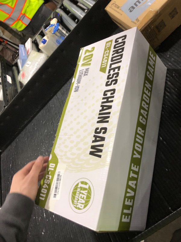 Photo 1 of SEE NOTES…….SEYVUM Brushless 12 Inch Chainsaw Cordless, 20V Battery Chainsaw with 2 x 4.0Ah Batteries, 2 x Chains, Electric Chainsaws with Tool-free Chain Tension, Auto Oiling for Wood Cutting Trimming Branch