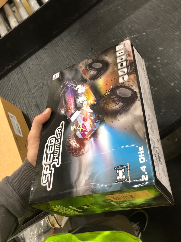 Photo 1 of Remote Control Car, 1:18 2WD Off-Road RC Truck 20 KM/H, All-Terrain RC Cars with Headlights, BodyLights, 2.4GH Rechargeable Remote Control Monster Truck, Christmas or Birthday Gift Toys for Boys Girls