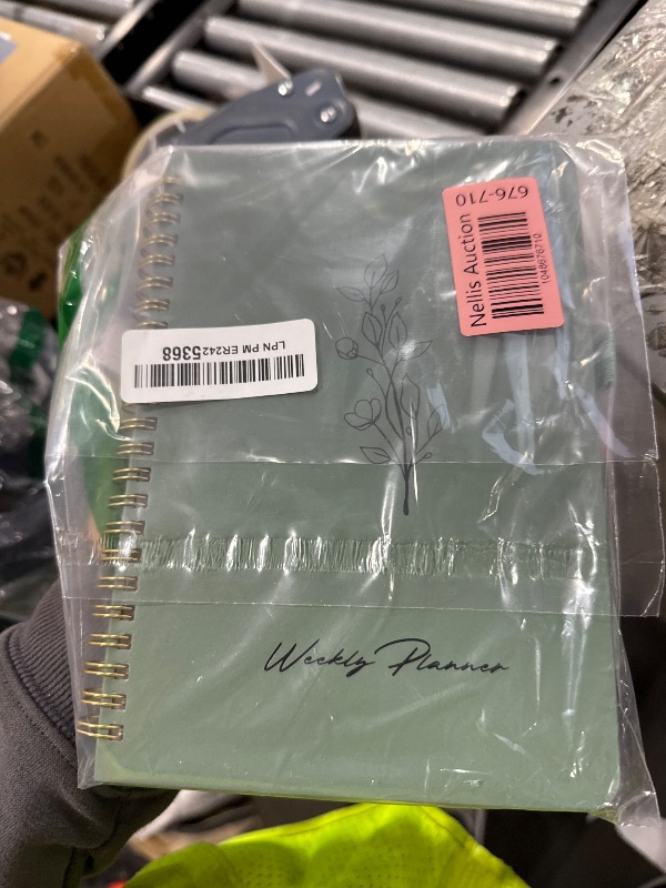 Photo 1 of Undated Weekly Planner, Weekly To Do List Notebook with Goal & Habit Tracker Organizer, A5 Weekly Planner Notebook with Spiral Binding, 6.1" x 8.2" - Green