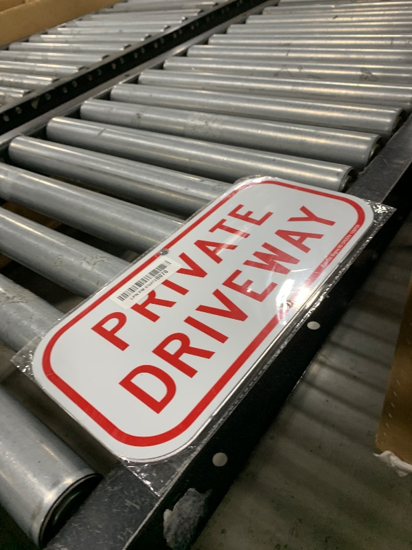 Photo 1 of (2 Pack) Private Driveway Sign, .40 Rust Free Aluminum 12 x 6 Inches, UV Protected, Weather Resistant, Waterproof, Durable Ink?Easy to Mount