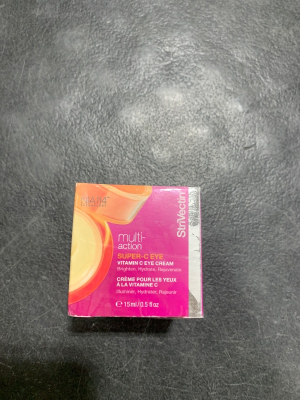 Photo 1 of StriVectin Super-C Eye Vitamin C Eye Cream, Brightening and Firming, Boost Skin Dullness with Hyaluronic Acid, 0.51 Oz
