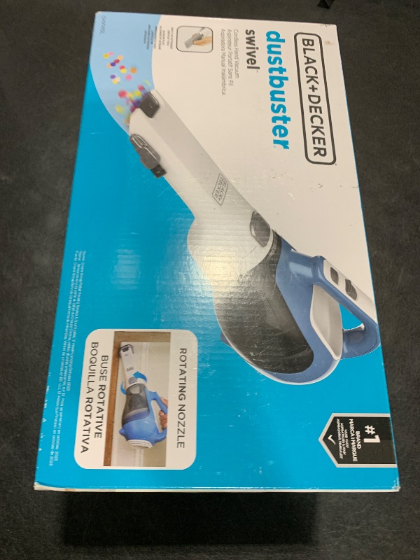 Photo 1 of BLACK+DECKER dustbuster AdvancedClean Cordless Handheld Vacuum, Compact Home and Car Vacuum with Crevice Tool (CHV1410L)