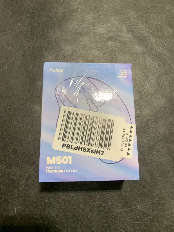 Photo 1 of Nulea M501 Wireless Trackball Mouse, Rechargeable Ergonomic, Easy Thumb Control, Precise & Smooth Tracking, 3 Device Connection (Bluetooth or USB Receiver), Compatible for PC, Laptop, Mac, Windows.