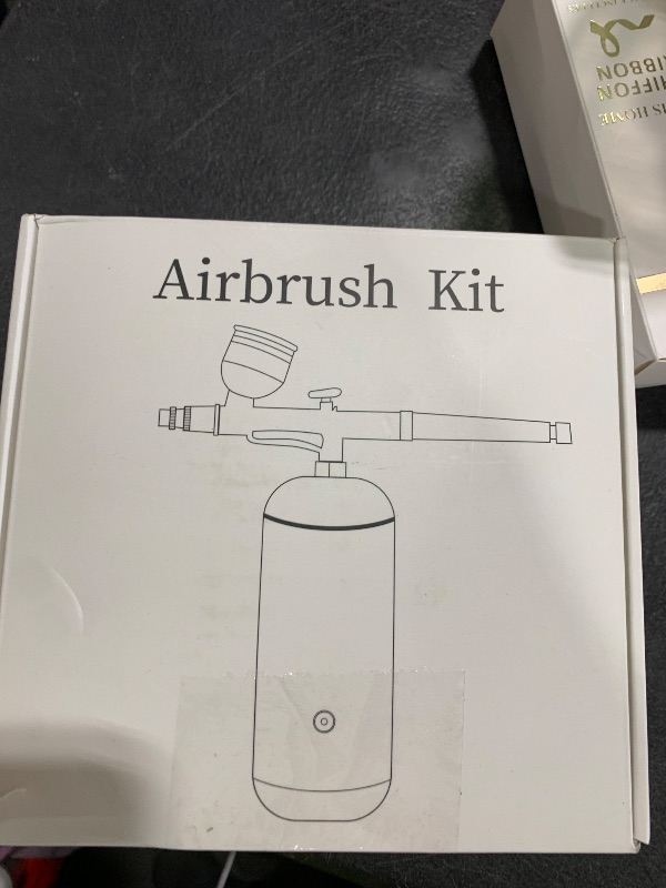 Photo 1 of Airbrush Kit with Compressor - 48PSI High-Pressure, Non-Clogging Air Brush Set Cordless Rechargeable with 0.3mm Nozzle and Cleaning Brush for Nail Art, Makeup, Painting, and Cake Decorating