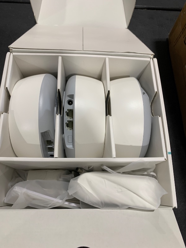 Photo 1 of TP-Link Deco BE25 Dual-Band BE5000 WiFi 7 Mesh Wi-Fi System | 4-Stream 5 Gbps, 240 Mhz | Covers up to 6,600 Sq.Ft | 2X 2.5G Ports Wired Backhaul | VPN,MLO, AI-Roaming, HomeShield, 3-Pack