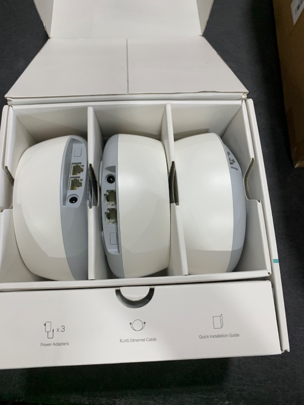 Photo 1 of TP-Link Deco BE25 Dual-Band BE5000 WiFi 7 Mesh Wi-Fi System | 4-Stream 5 Gbps, 240 Mhz | Covers up to 6,600 Sq.Ft | 2X 2.5G Ports Wired Backhaul | VPN,MLO, AI-Roaming, HomeShield, 3-Pack
