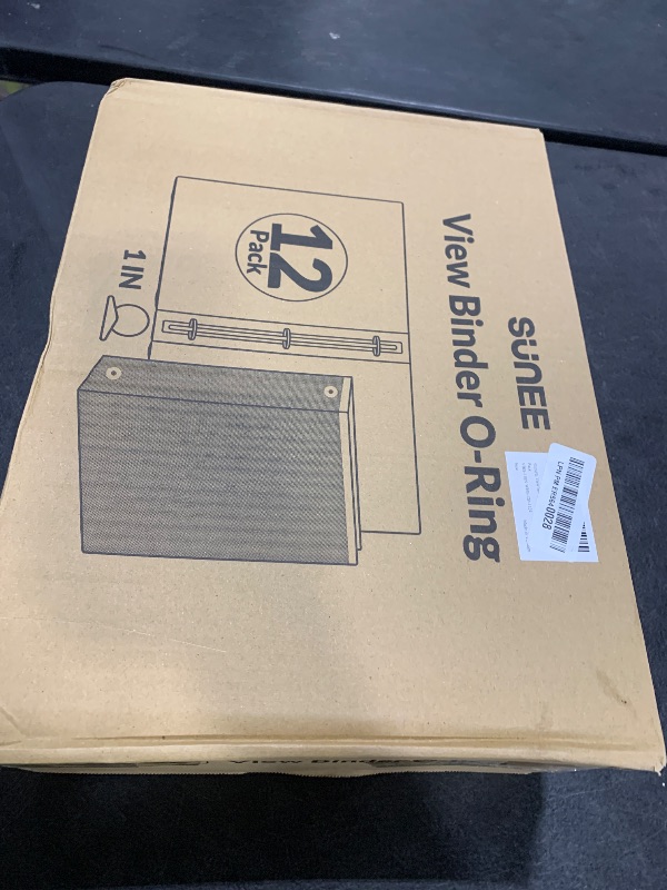 Photo 1 of SUNEE 3 Ring Binder 1 Inch 12 Pack, Clear View Binder Bulk Three Ring PVC-Free (Fit 8.5x11 Inches) for School or Office Supplies, White