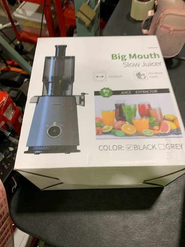 Photo 1 of ECOSELF Juicer Machines with Large Feed Chute, Professional Hands Free Cold Press Juicer For Whole Fruits & Vegetables, Self Feeding for Juice Extractor Machine, Easy to Clean