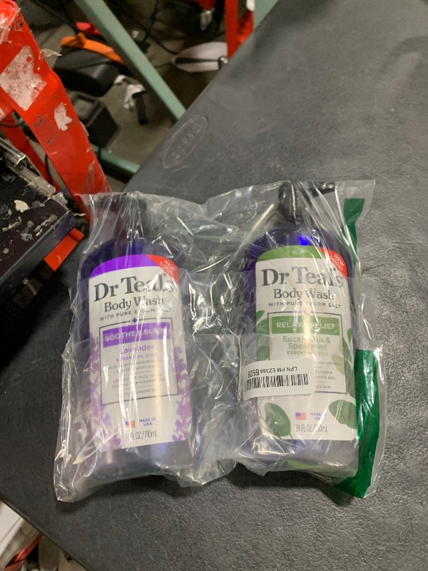 Photo 1 of Dr Teal's Body Wash with Pure Epsom Salt, Lavender & Eucalyptus, 24 fl oz (Pack of 2)