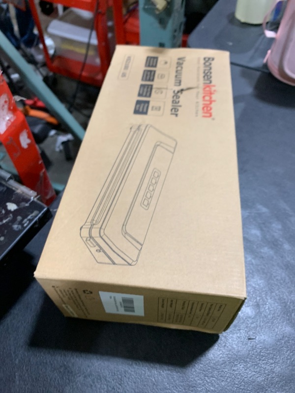 Photo 1 of [Updated 2025] Bonsenkitchen Vacuum Sealer Machine + 40 Vacuum Bags, Fast-Compact/Multi-Functional Food Vacuum Sealer with External Vacuum System, Silver