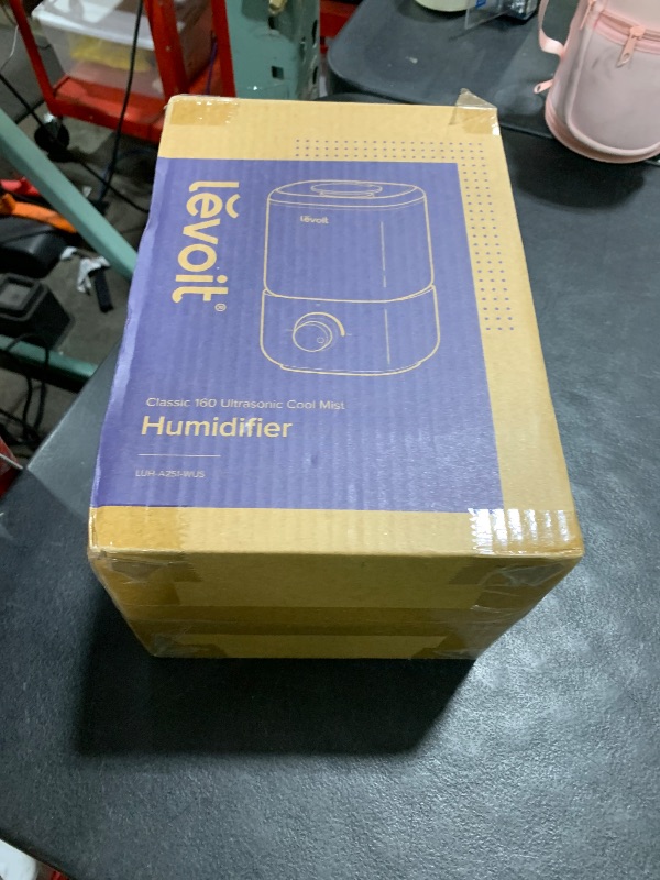 Photo 1 of LEVOIT Top Fill Humidifiers for Bedroom, 2.5L Tank for Large Room, Easy to Fill & Clean, 28dB Quiet Cool Mist Air Humidifier for Home Baby Nursery & Plants, Auto Shut-off and BPA-Free for Safety, 25H