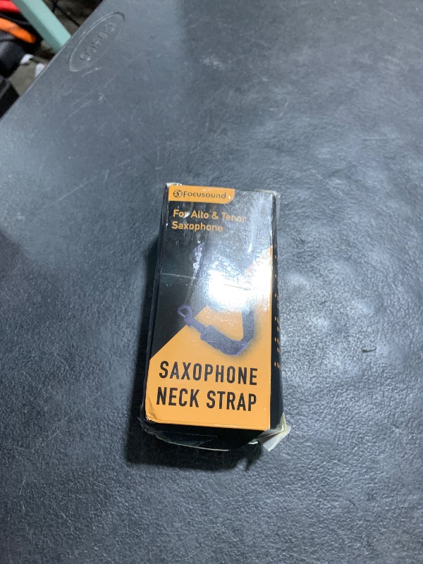Photo 1 of Focusound Upgraded Length Tenor Saxophone Neck Strap Soft Sax Leather Strap Padded for Alto and Tenor Saxophone