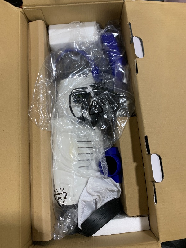 Photo 1 of Little Shark Pool Vacuum for Above Ground Pool, Hot Tub Vacuum with a 60w Motor,18 Gal/Min Powerful Suction, Compact & Light Pool Vacuum with 5000mAh Battery, 1h Running Time