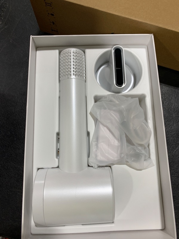 Photo 1 of YALICE Cordless Hair Dryer Rechargeable with Digital Screen, 15000mAh Travel Hair Dryer with Magnetic Nozzle, 4 Mode Portable Hair Blow Dryers for Women Kids Outdoor Camping Beaches (White)