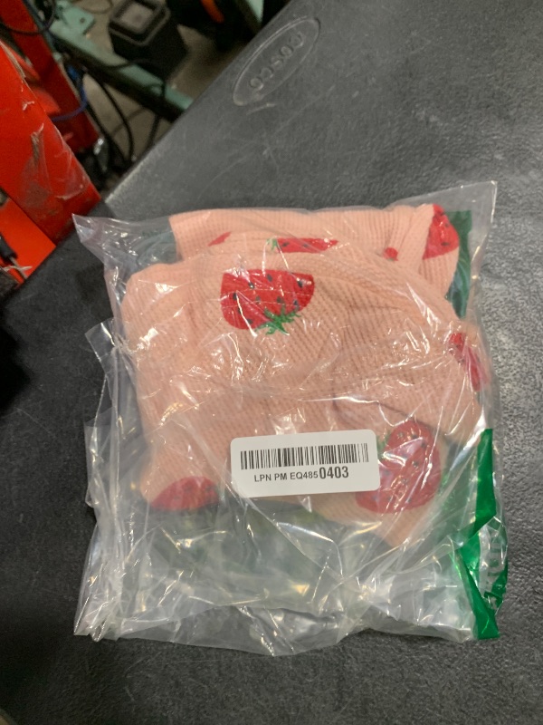 Photo 1 of Partclots Toddler Baby Girl Strawberry Flare Jumpsuit Bell Bottom Romper Summer Outfit Kid Girls Spaghetti Straps One-Piece (Pink-Strawberry, 18-24 Months)
