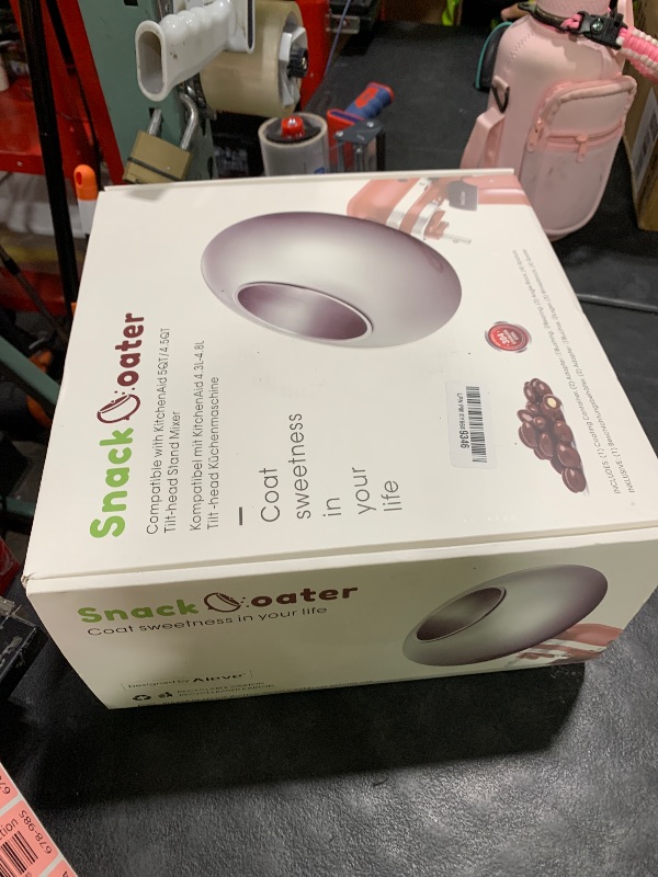 Photo 1 of Aieve Snack Coater Compatible with KitchenAid Tilt-Head Stand Mixer for Making Chocolate Covered Almonds, Pistachio, Peanut, Freeze Dried Strawberry, Raisin, Macadamia Nuts and Blueberry