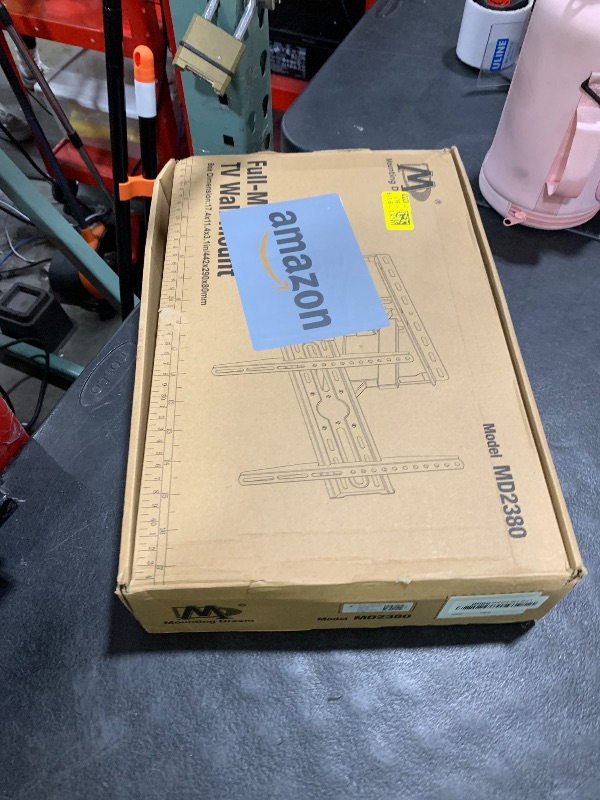 Photo 1 of Mounting Dream TV Wall Mount for 32-65 Inch Television,Mount with Swivel and Tilt, Full Motion Bracket with Articulating Dual Arms, Fits 16inch Studs, Max VESA 400X400 mm, 99lbs, MD2380