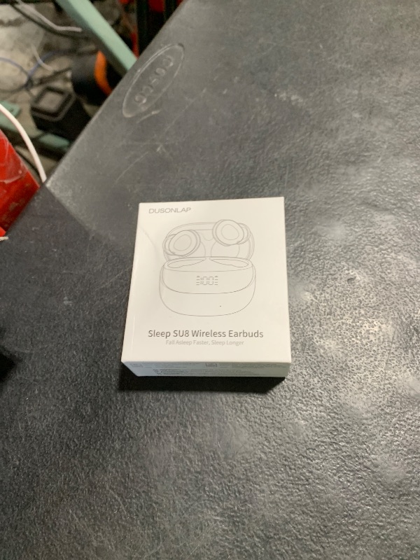 Photo 1 of DUSONLAP Sleep Earbuds Bluetooth 5.4 in Ear Light-Weight Headphones, Mini Sleep Headphones 47H Playtime with Charging Case, Clear Calls Earphones