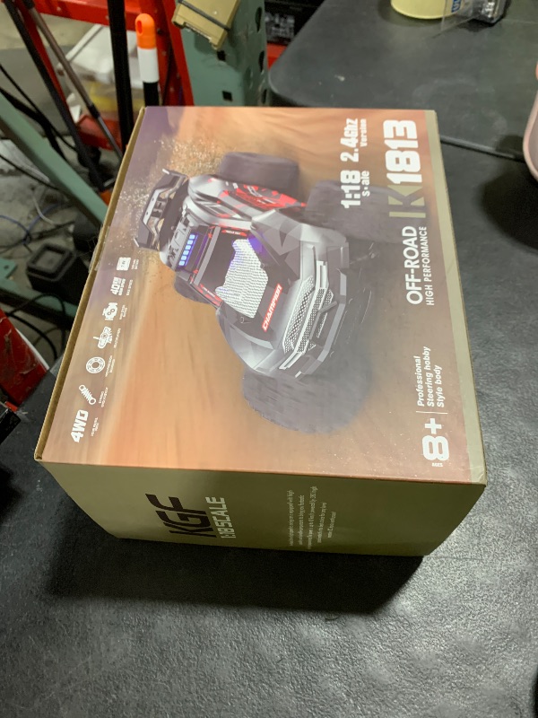 Photo 1 of * FOR PARTS ONLY* KGF 1:18 Scale All Terrain RC Cars, 40km/h High Speed Remote Control Car, 2.4Ghz RC Car Toys Gifts for Kids and Adults, 4WD Electric Vehicle with 2 Rechargeable Batteries, Off Road Monster Truck