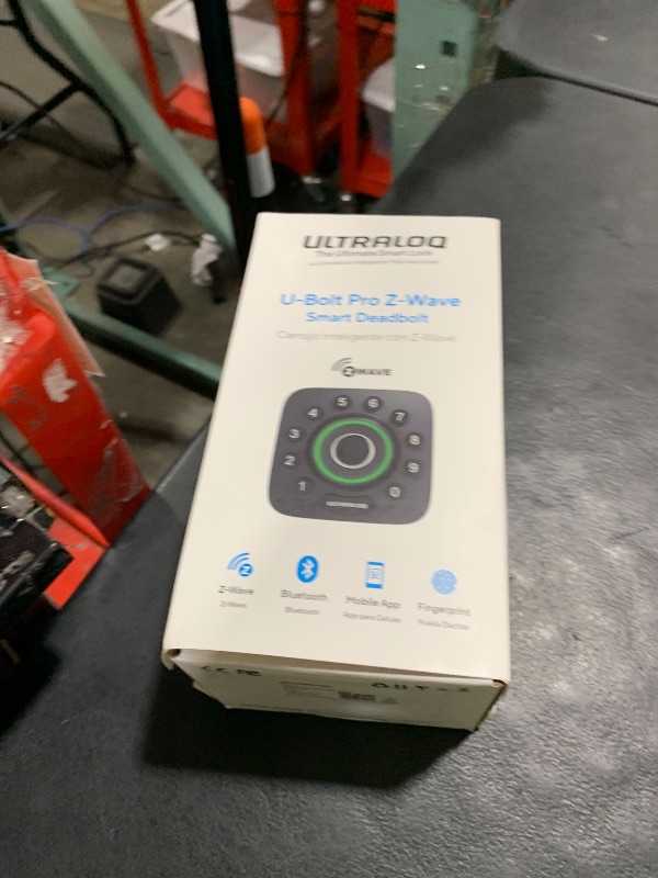 Photo 1 of ULTRALOQ Bolt Pro Z-Wave Smart Lock with Fingerprint ID, Work with Z-Wave Plus, Home Assistant, Compatible with SmartThings, Hubitat etc, WiFi Bridge Included, IP65 Waterproof, 1 Year Battery