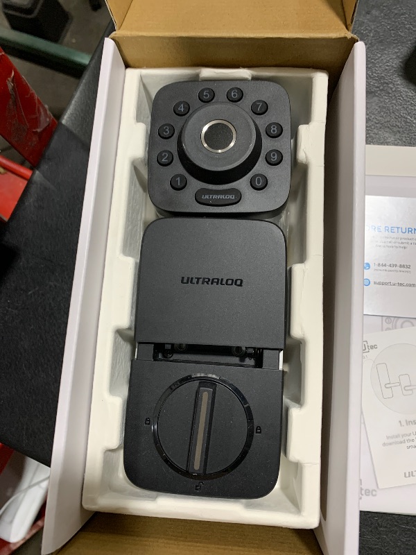 Photo 1 of ULTRALOQ Bolt Pro Z-Wave Smart Lock with Fingerprint ID, Work with Z-Wave Plus, Home Assistant, Compatible with SmartThings, Hubitat etc, WiFi Bridge Included, IP65 Waterproof, 1 Year Battery