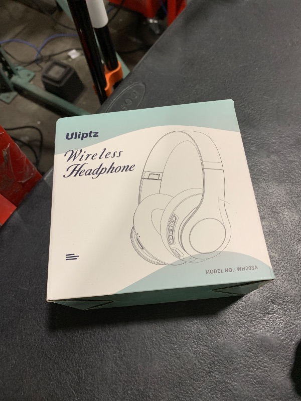 Photo 1 of Uliptz Wireless Bluetooth Headphones, 65H Playtime, 6 EQ Sound Modes, HiFi Stereo Over Ear Headphones with Microphone, Foldable Lightweight Bluetooth 5.3 Headphone for Travel/Office/Cellphone/PC