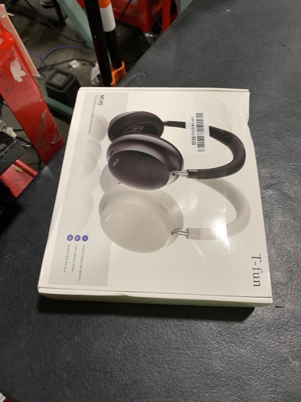 Photo 1 of T-fun NC45 Active Noise Cancelling Headphones, Comfortable Wireless Over Ear Headset with Mic, 55H Playtime, Hi-Res Audio, Deep Bass, Low Latency, Bluetooth 5.3 ANC Headphones for Travel Home