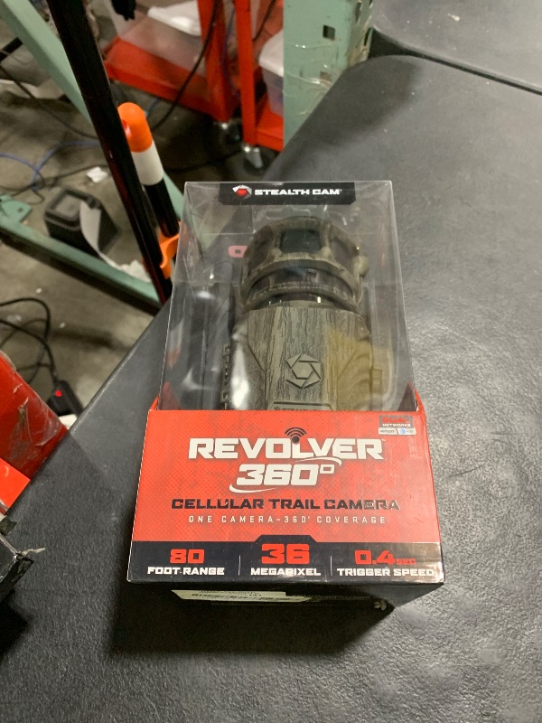 Photo 1 of Stealth Cam Revolver 36MP Photo 1080P HD Video at 30 FPS 0.4 Sec Trigger Speed 360-Degree Panoramic View Built-in GPS Hunting Cellular Trail Camera, Verizon and AT&T